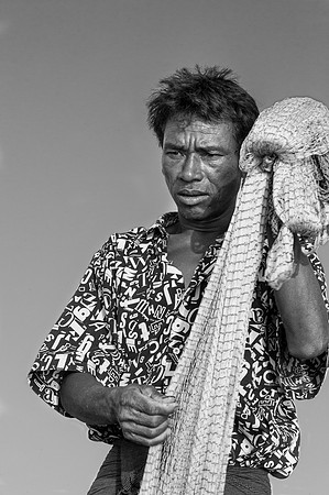 "With His Net", Mandalay, Myanmar
