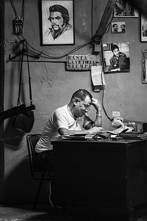 Working Late, Havana, Cuba