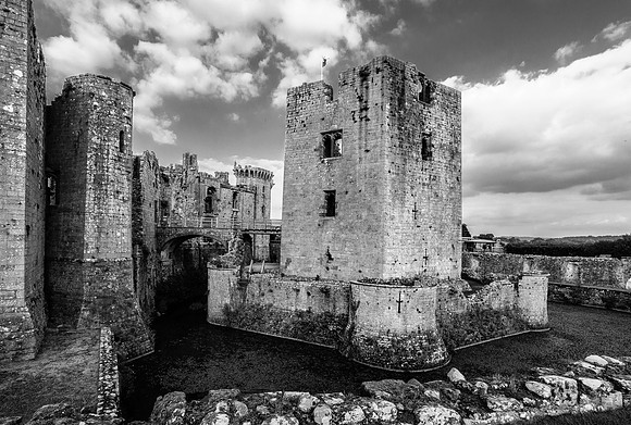 Raglan Castle, Monmouthshire, Wales