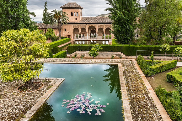 Alhambra Gardens. Granada, Spain