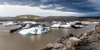 Calving of Skaftafell Glacier, Iceland
