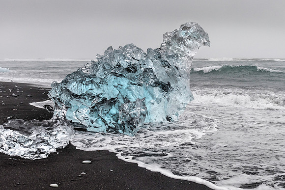 Ice Sculpture - Ice Beach, Iceland