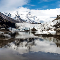 Tail of Skaftafell Glacier, Iceland