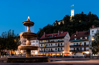 Fountain on Novi Trg, Ljubljana, Slovenia