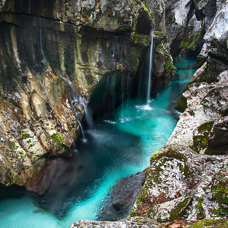 Isonzo River near Gorska Vila, Slovenia