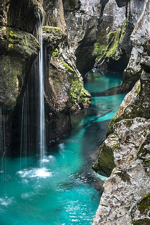 Isonzo River near Gorska Vila, Slovenia