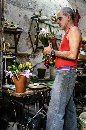 Flower Man, Havana Cuba