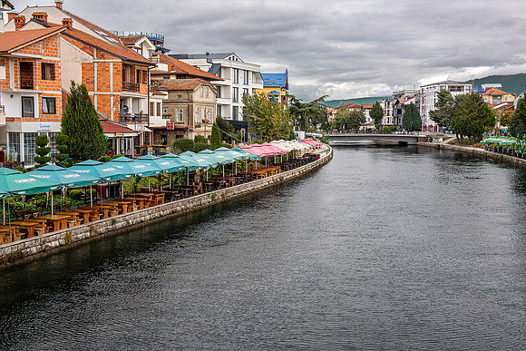 Banks of the Black Drin River, Struga, Macedonia