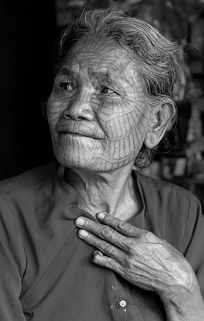 "Tattooed Lady", Chin State, Myanmar