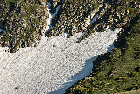 Snowfield and Rock