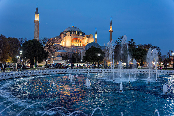 Hagia Sophia by Night, Istanbul (537AD)