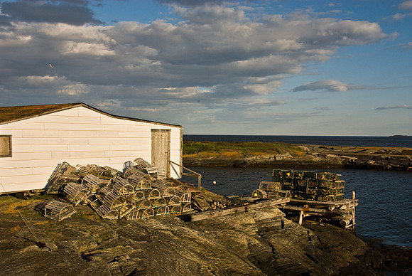 Fishing Shack at Sunset