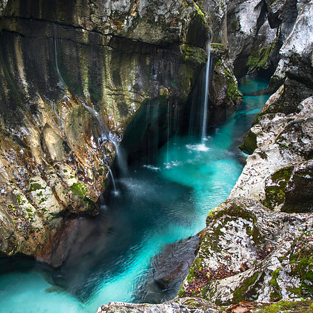 Isonzo River near Gorska Vila, Slovenia